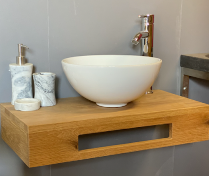 Indian wood met keramische wit